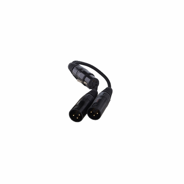 FuruTech -Adl XLR kabel - XLR X2 0,1 m černé