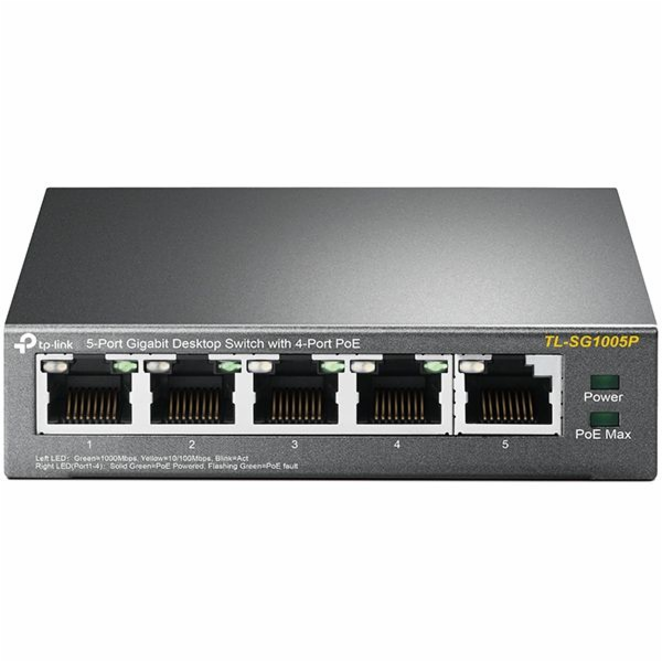 TP-Link TL-SG1005P - Přepínač - neřízený - 4 x 10/100/100...