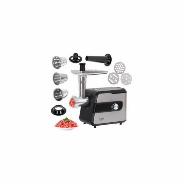 ADLER 4813 2000 W - Nerezový mlýnek na maso s drtičem