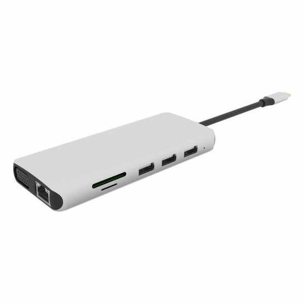 eSTUFF přenosný USB-C Hub 12-v-1 Triple Display, pro PC a...