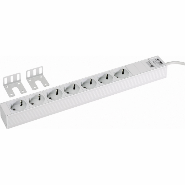 M_rittal Rittal 19 Socket Strip, 7 -port, světle šedá RAL...
