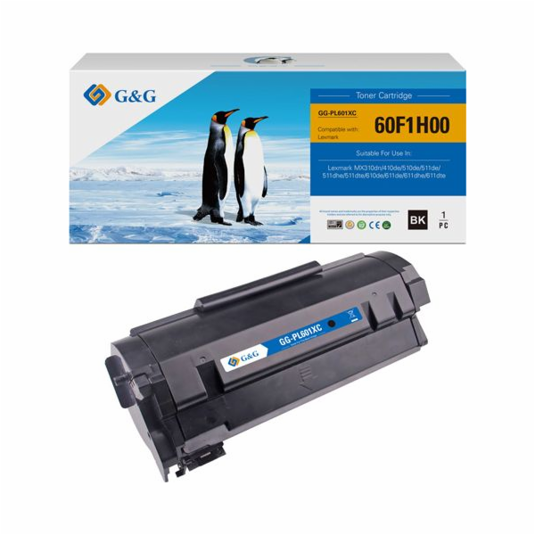 Náhradní černý toner G&G 60F2H00 (NT-PL601XC)