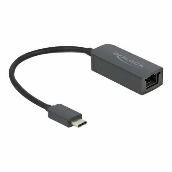Delock USB adaptér 66645 USB-C - RJ45 černý (66645)
