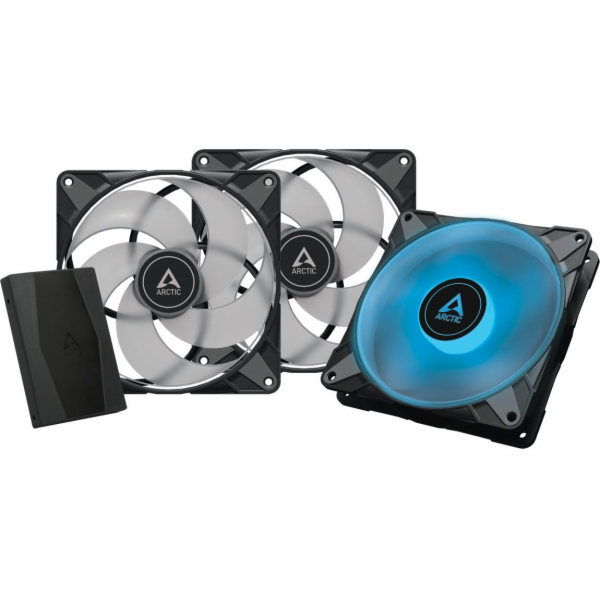 Arctic P14 PWM PST RGB 0dB ventilátor 3-pack + Hub (ACFAN...