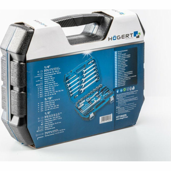 Högert Technik Sada nářadí, dvoudílný kufr (85 ks) HT1R425