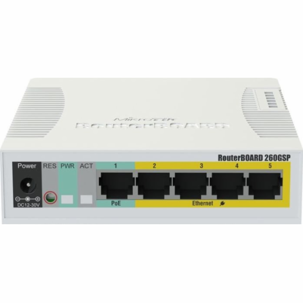 Switch MikroTik RouterBoard RB260GSP (CSS106-1G-4P-1S)