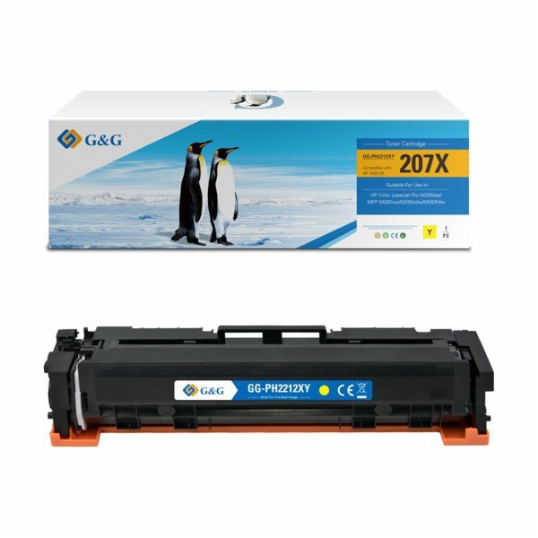 G&G výměna žlutého toneru 207X (NT-PH2212XY)