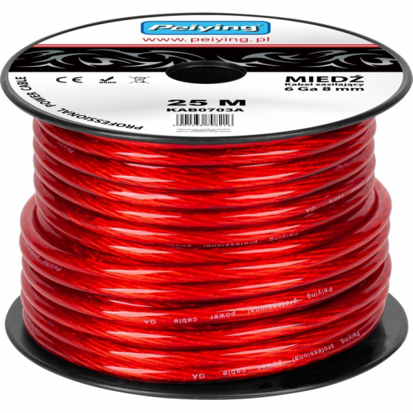 Cabletech Car Cable 6GA od 8 mm Cu 25m