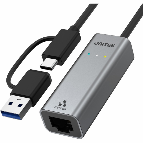Unitek ethernetový síťový adaptér USB-A/C na RJ45 2,5 G (...