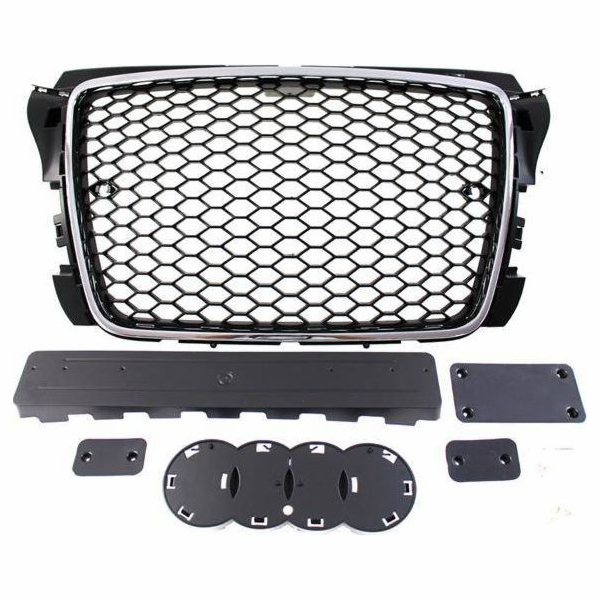 MTuning_F GRILL AUDI A3 8P RS-STYLE CHROME-BLACK (09-12) PDC