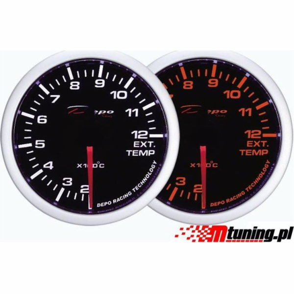 DRacing CLOCK DEPO WA 60mm - Teplota výfuku