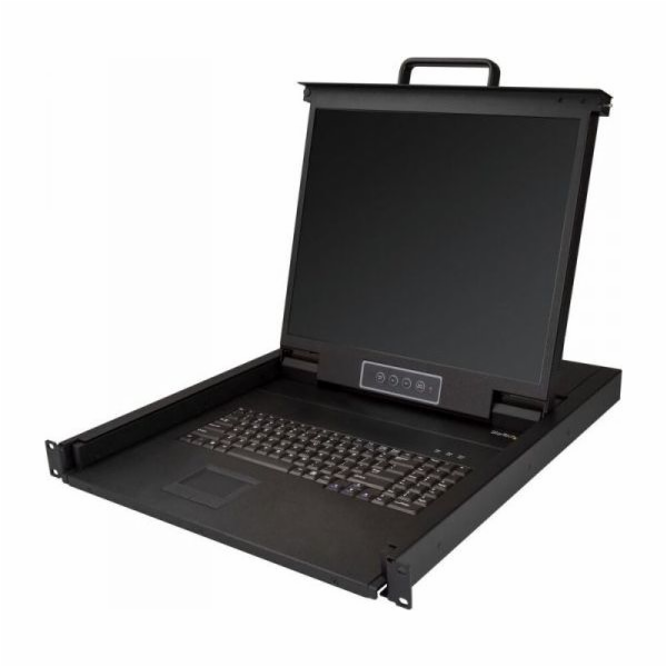 Start StartEch 1U Single Port KVM Console for/Server Rack...