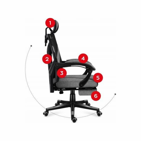 Huzaro křesla Gaming Charchir Huzaro Combat 5.0 Grey