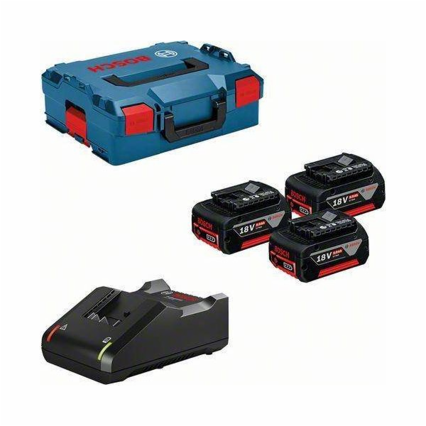 Bosch BOSCH.BATTERY 18V 5,0Ah x3 +CHARGER GAL 18V-40 +LB ...