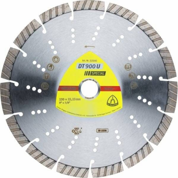Klingspor Segment Diamond Disc 230mm x 2,6 mm x 22 mm (32...
