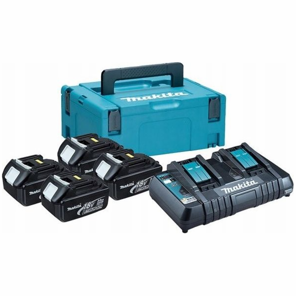 Makita 197970-3 sada 4xBL1830B + nabíječka DC18RD + systa...