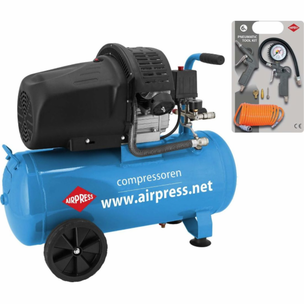 Airpress HL 425-50 kompresor (+ sada příslušenství) 8bar ...