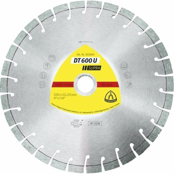 Segmentový diamantový kotouč Klingspor 350 mm x 3,0 mm x ...