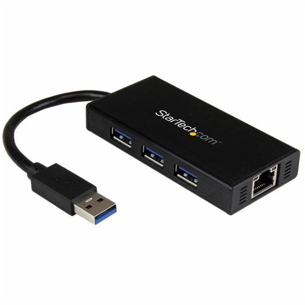 StarTech USB HUB 1x RJ-45 + 3x USB-A 3.0 (ST3300GU3B)