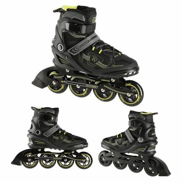 Nils Extreme Rollers na 9157 černé a žluté velikosti 45 b...