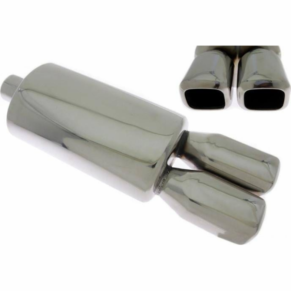TurboWorks koncový tlumič TurboWorks 2x76x86mm vstup 63,5mm