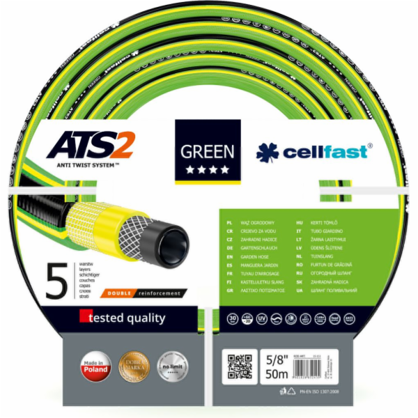 Cellfast Zahradní hadice Zelená ATS2 5/8 50m (15-111)