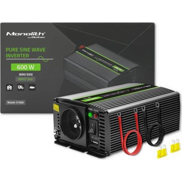 Převodník monolitu napětí 300 W | 600 W | 24V až 230V | Č...
