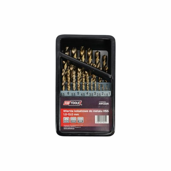 AWTools HSS vrták do kovu válcový 1,5 2 7 4,5 4 5,5 5 1 3...