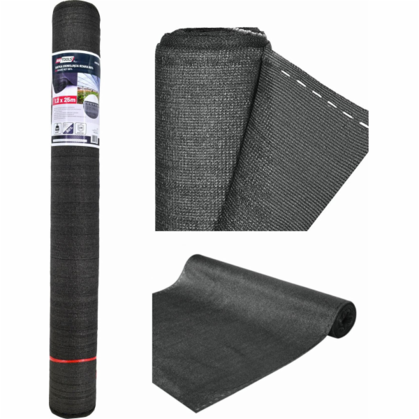 AWTools STÍŇOVACÍ SÍŤKA 180g 1,5*50m ŠEDÁ UV 90% AW67282