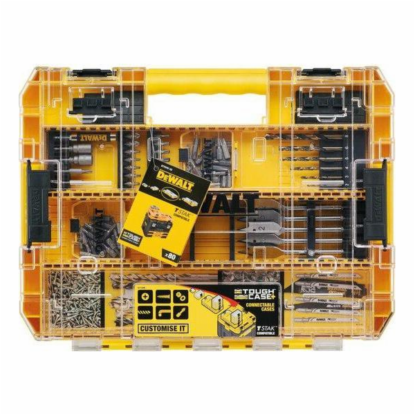 Dewalt vrták DEWALT SADA VRTÁKŮ A BITŮ 80 ks. DT70767-QZ