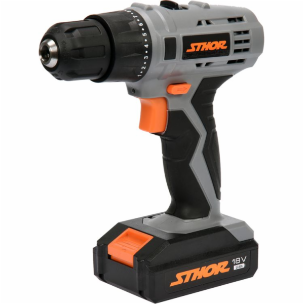 Sthor 78972 vrtačka/šroubovák 18 V 2 x 1,3 Ah baterie