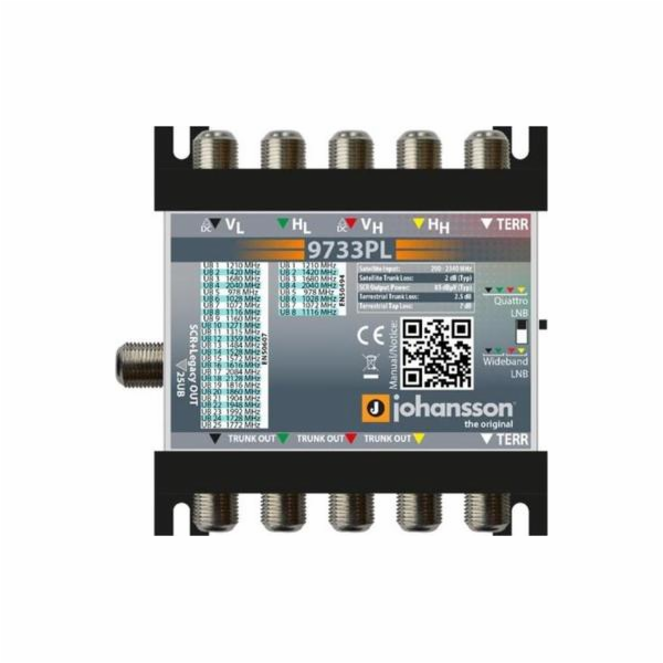 Johansson Multiswitch Unicable II Johansson 9733PL ver.2 ...