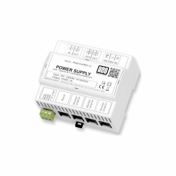 ACO ACO PS45-15-PRO-13 Zdroj videa DIN 15V, 3A