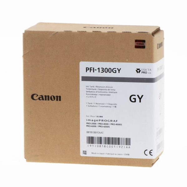 Canon ink PFI-1300 PGY  0818C001  origin