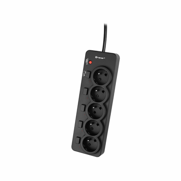 Tracer PowerGuard PRO prodlužovací kabel 5 zásuvek 1,8 m ...