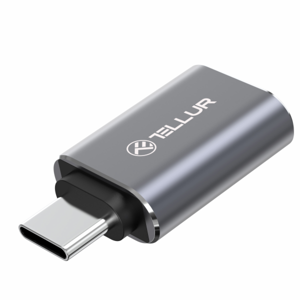 Tellur USB-C to USB-A M/F adapter 10Gbps, 3A aluminum alloy