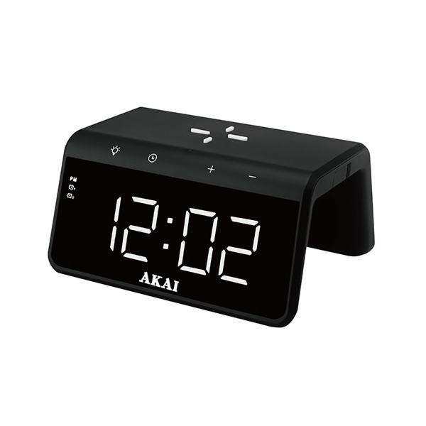 Budík AKAI, ACRB-2000, bezdrátové nabíjení, LED displej, ...