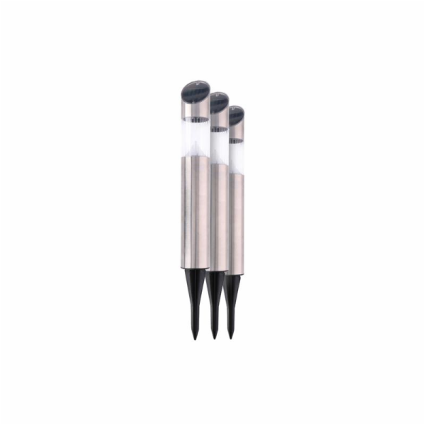 Solární zahradní osvětlení lampa sada 3 ks nerez 53cm ED-...