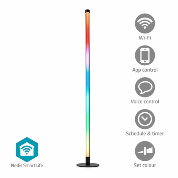Nedis WIFILD20RGBW - Stojací Světlo| Wi-Fi | Tube | 180 l...