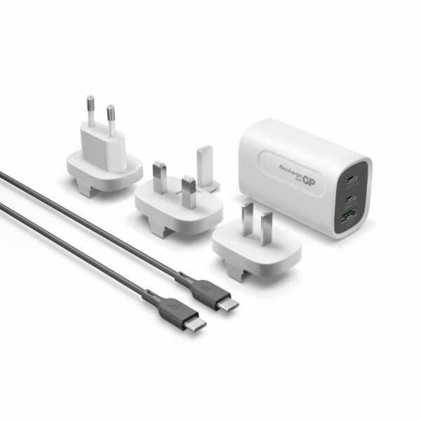 GP GaN USB QuickChargeAdapter PD 2xUSB-C & 1xUSB-A white ...