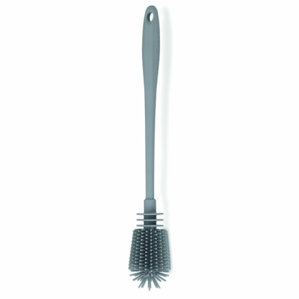 Kartáč na čištění lahví SUSA 31 cm šedá KL-10057