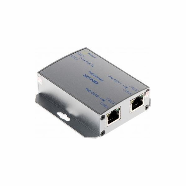 PoE extender s rozbočením na dvě IP kamery