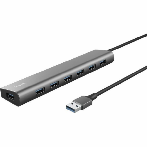 TRUST rozbočovač HALYX, 7portový rozbočovač USB 3.2 Gen1