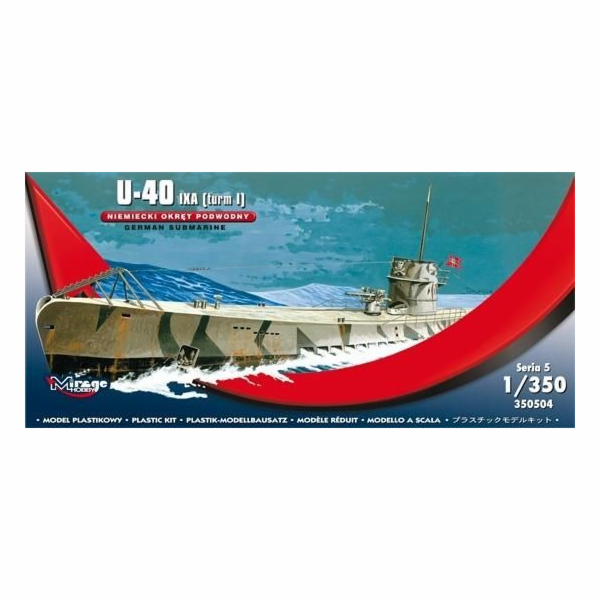 U-boot plastový model U-40 ix