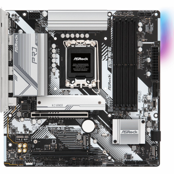 ASRock MB Sc LGA1700 B760M PRO RS, Intel B760, 4xDDR5, 1x...