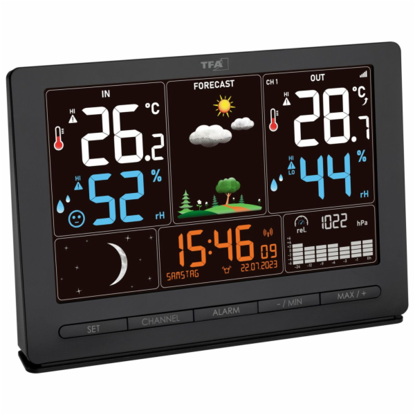 TFA 35.1118.01 black SEASON Wireless Weather Station