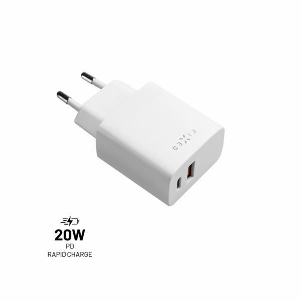 Nabíječka FIXED síťová s USB-C a USB výstupem, podpora PD...