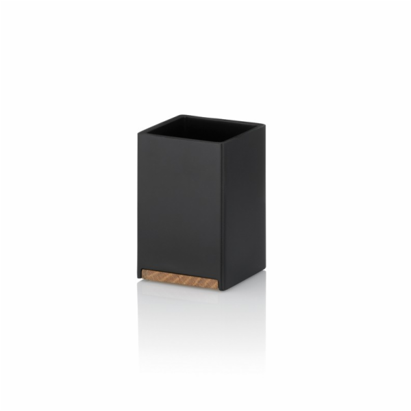 Pohár Cube polyresin černá KL-23687