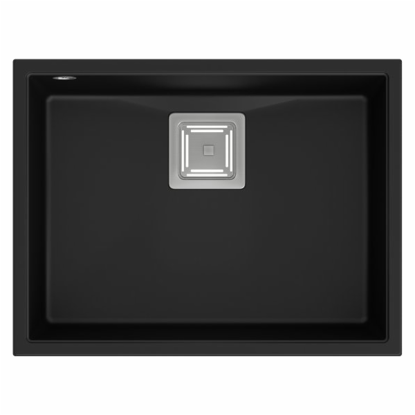 Quadron DAVID 50 GraniteQ čistý uhlíkový dřez/ocelové prvky