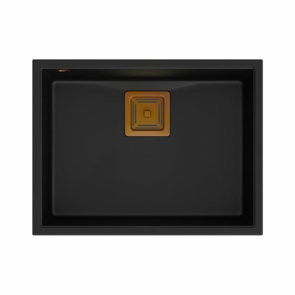 Quadron DAVID 50 GraniteQ čistý uhlíkový dřez/měděné prvky